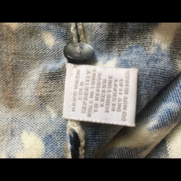 Charter Club Blue White Cardigan Sweater Wear All - Picture 7 of 7